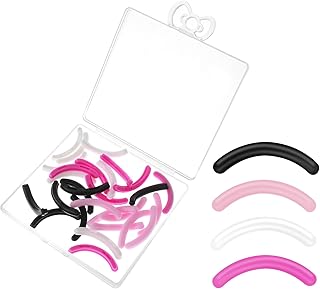 28pcs Eyelash Curler Refill Eyelash Curler Pads, Silicone Rubber Curler Replacement Refills Pads, Use with Universal Eyelash Curler to Crimp & Curl Lashes (Multicolor)