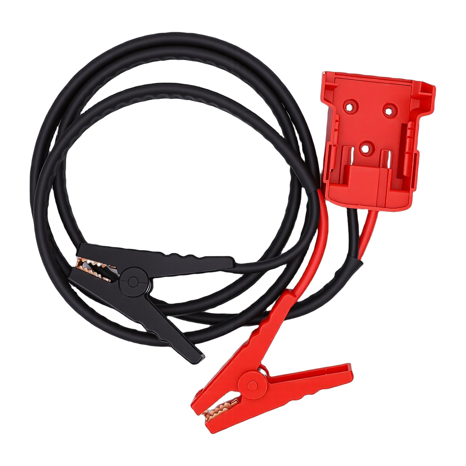 Akozon Cable de Arranque de Puente, Cable de Refuerzo Resistente de 8 AWG con Abrazaderas de Alta Resistencia y Resistencia Al Calor de 392 F para Baterías M18 de 18 V, Automóviles (5.9FT)