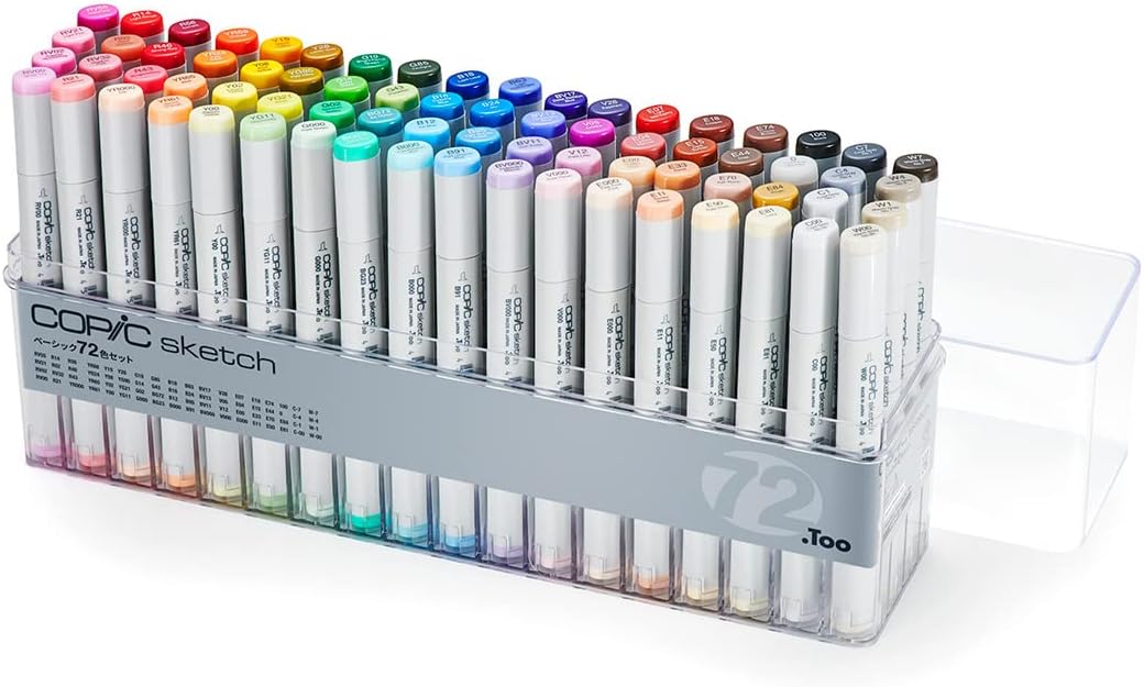 Too Copic Sketch Basic Set of 72 Colors