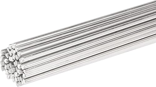 uxcell Varillas de soldadura de aluminio Alambre de soldadura de silicio de aluminio Herramienta de reparación multiusos 116 "x 12.99" 50Pcs