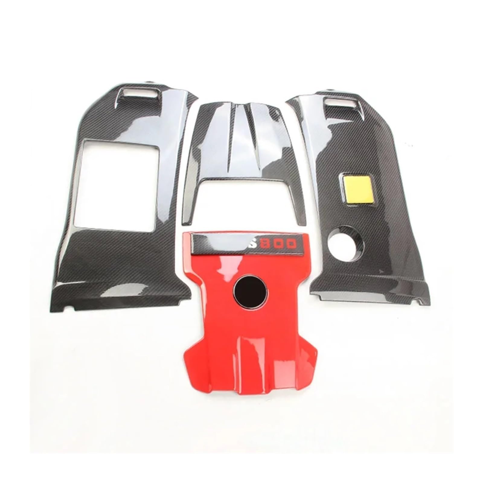 Hood Cover Trim RocketStyle Engine Bonnet Body Kit Compatible for Benz G Class W463 W464 E63S G63 S63 Compatible for Brabus G800 G900 Dry Carbon Fiber(Type3)