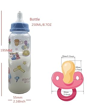 Amazon.com : Adult Bottle & Pacifier Set, 8oz/250mL (Bottle