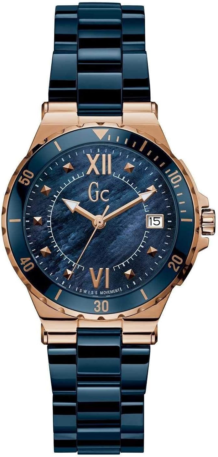 Gc Data sportiva femminile | oro rosa rotondo Y42003L7 Gc Data sportiva femminile | oro rosa rotondo Y42003L7