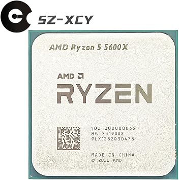 Ryzen 5 5600X R5 3.7 GHz Six-Core Twelve-Thread CPU Processor 7NM 65W L332M 100-000000065 Socket AM4 Processing computer data