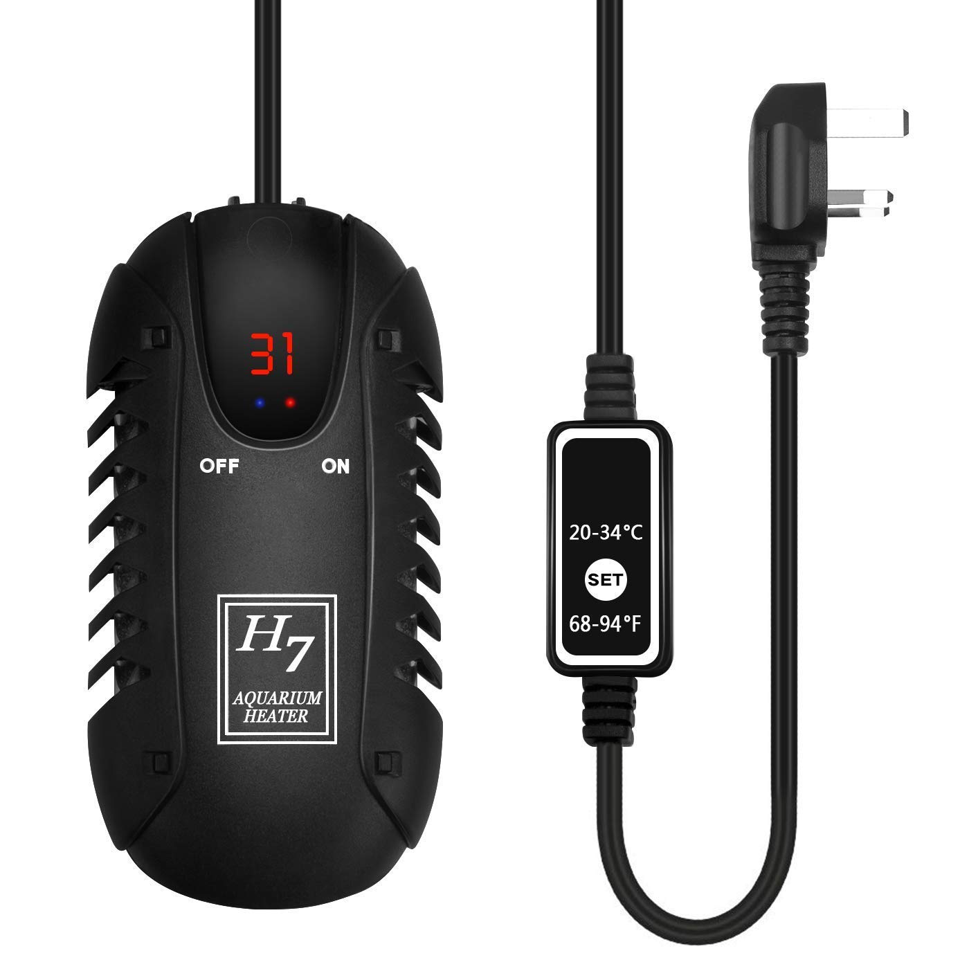 Buy Yangers Fish Tank Submersible Aquarium Heater 100W, Mini Small