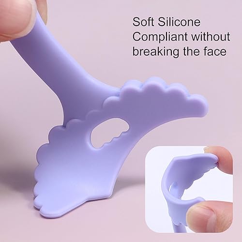 Miniatura 5 de Diseño de forma de ala de rímel buen agarre multiusos prevenir maquillaje limpiable superior e inferior párpado deflector protector de sombra de