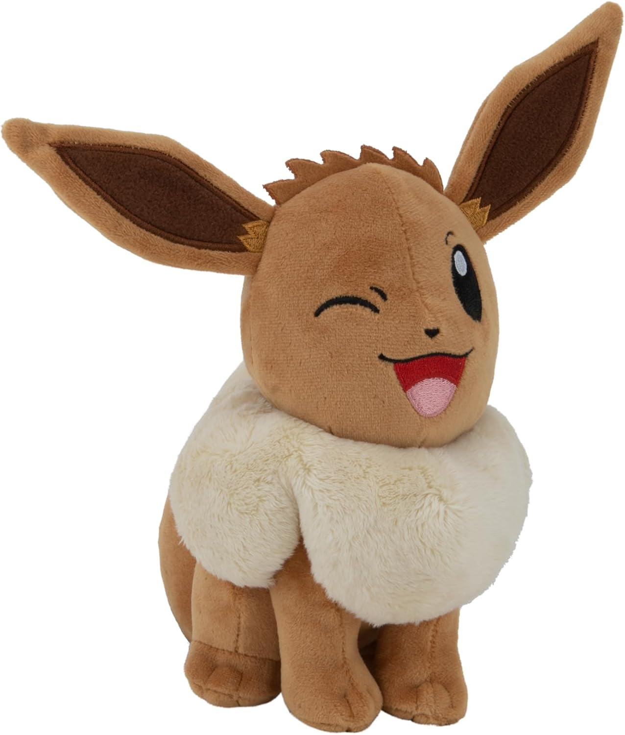 BANDAI Pokemon Eevee Plush - 20 cm Soft Toy - Gift Idea - Children's Toy Age 2+