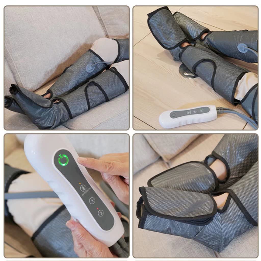 Dispositivo di Massaggio Elettrico per la circolazione di Gambe e Piedi, Compressione d'Aria per Massaggio e Relax, Polpaccio, Piedi, Coscia