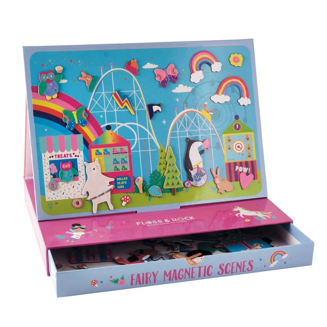 Floss & Rock 40P3587 Rainbow Fairy Magnetic Play Scenes Toy