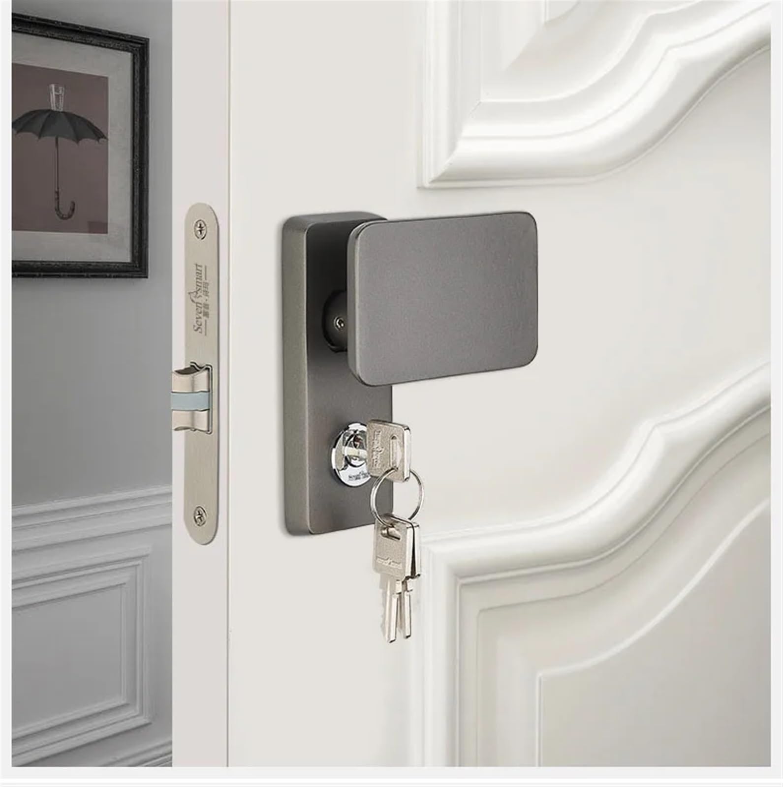 Serrure de porte coulissante pour chambre et hôtel intime