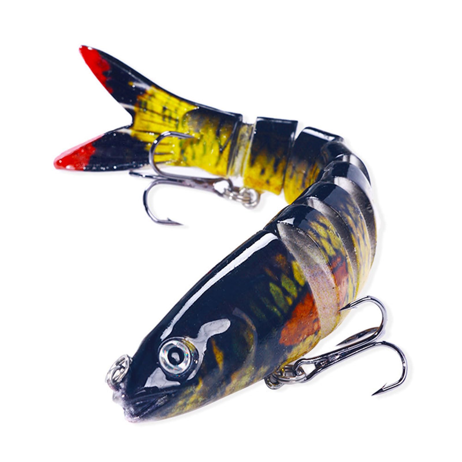 Künstliche 3D-Angelköder, Swimbait-Wobbler, mehrere Abschnitte, Angelköder, Salzwasser-Angelköder, Köder, Wobbler