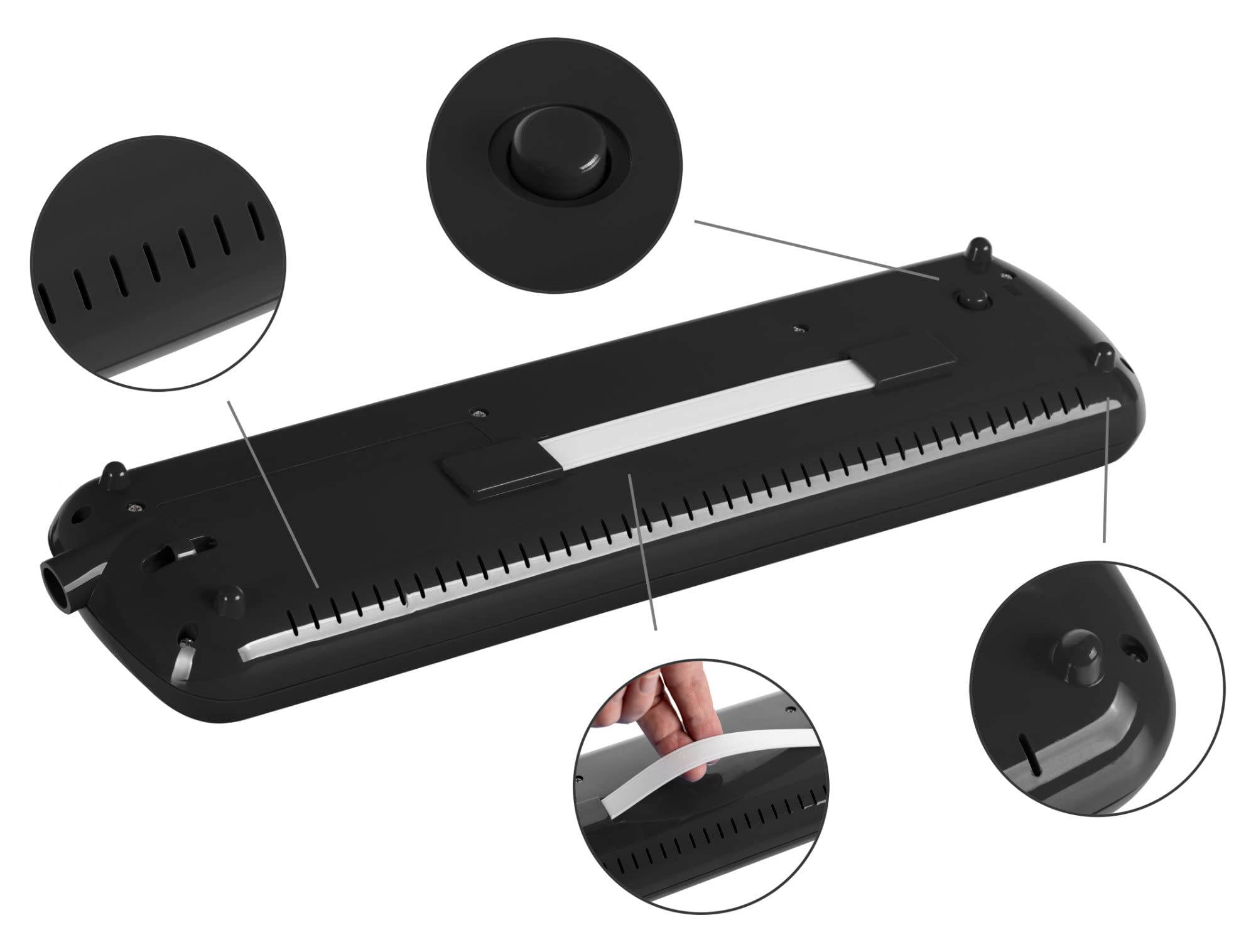 Classic Cantabile FML-32 BK Melodica - 32 tasti (f-c³), libretto con 5 canzoni per bambini, adesivi, custodia, bocchino e tubo soffianti - colore nero.