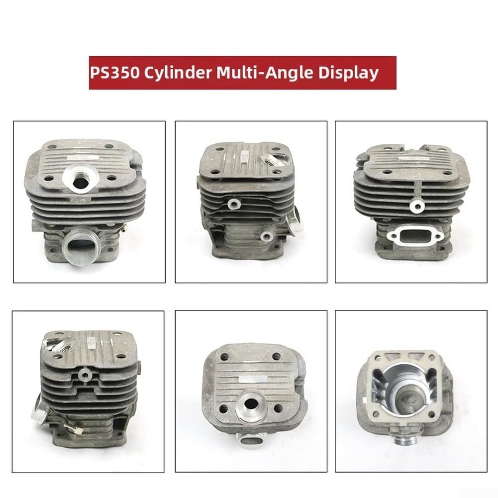 Cylindre de tronçonneuse pour piston - Kit d'assemblage pour PS350 PS351 - Kit de moteur de rechange compatible avec les pièces de réparation de cylindre 195131201