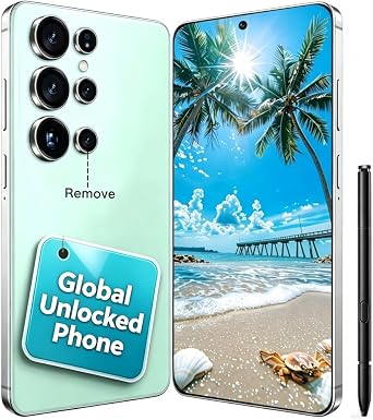i25 Ultra 5G Unlocked Cell Phone, Android 14 Unlocked Phone 8GB+256GB, 5000mAh Long Battery Smartphone, 6.99 HD Screen, 68MP+108MP Camera Unlocked Phones, The Phone for Daily Use (Green)
