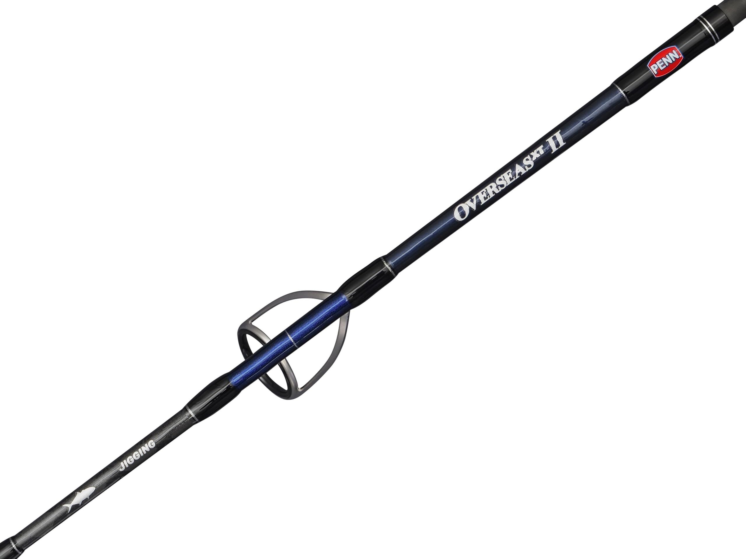 PENN Overseas XT II Jigging Canna da pesca | Canna da spinning per acqua salata per ricciole, tonni e pesca d'altura | Speed | Blank in carbonio | Anelli Fuji Alconite | 1,55 m | Max 400 g
