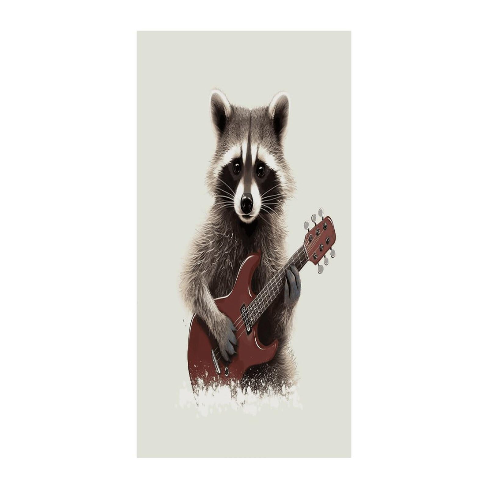 Fekiloot Style Funny Raccoon Door Curtain Room Divider Curtains