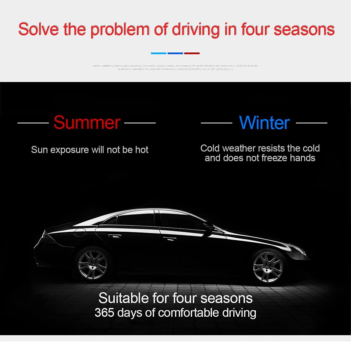 SAHODIYI Lenkradbezug Für Peugeot 3008 & 5008 (2017-2024) - Kunstleder, Rutschfest