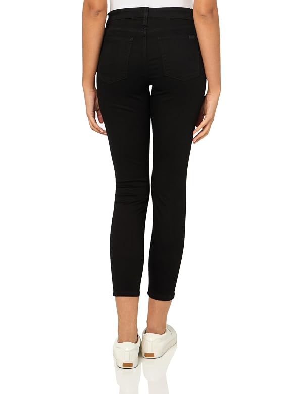 7 for All Mankind Women's Classic Black Noir Ankle Skinny Nondenim Bottoms by 7 For All Mankind - Used condition - Image 2