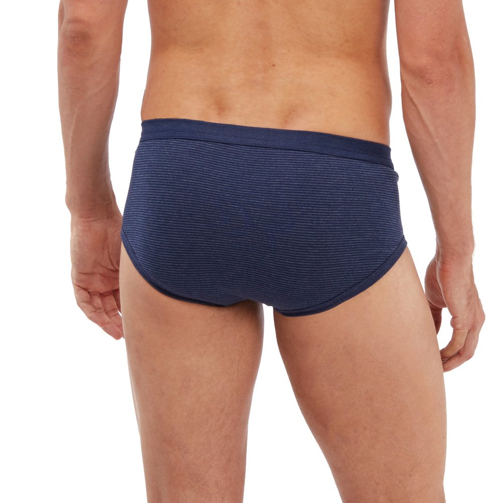 SCHÖLLER Herren Slip mit Eingriff 5er Pack l 146-420 l Größe 5 (M) bis 9 (3XL) l Farbe Schwarz-Melange