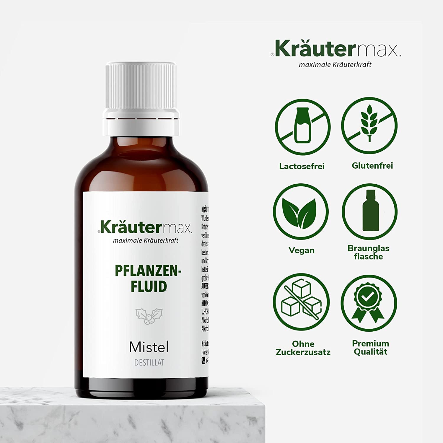 Mistel Kraut Tropfen | Pflanzenfluid als perfekte Ergänzung zu Mistel Tee oder Mistel Kapseln | Mistel Tropfen Vegan | Viscum 3 x 50ml