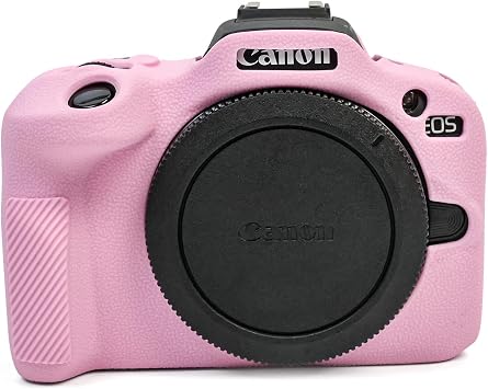 MUZIRI KINOKOO Silicone Case Compatible for Canon EOS R100 Camera, Soft Protective Cover for EOS R100/ EOS R100 - Anti-Scratch & Anti-Slip R100 Case - Pink