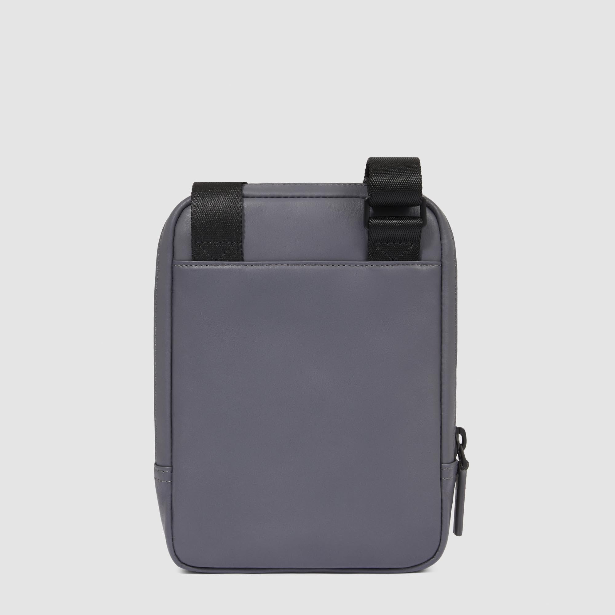 PIQUADRO Borsa in Pelle Porta iPad Mini con Passante per Auricolari, Linea Urban, Grigio CA3084UB00/GR