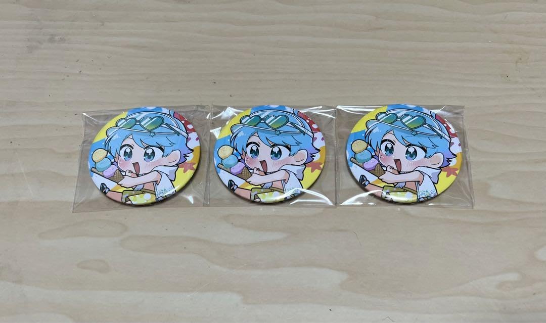 Amazon.co.jp: 中いれいす 缶バッジ 夏大将 SD ほとけ : おもちゃ