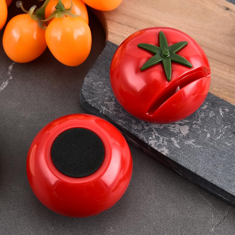 Cute tomato mini knife sharpener manual and convenient quick knife sharpener