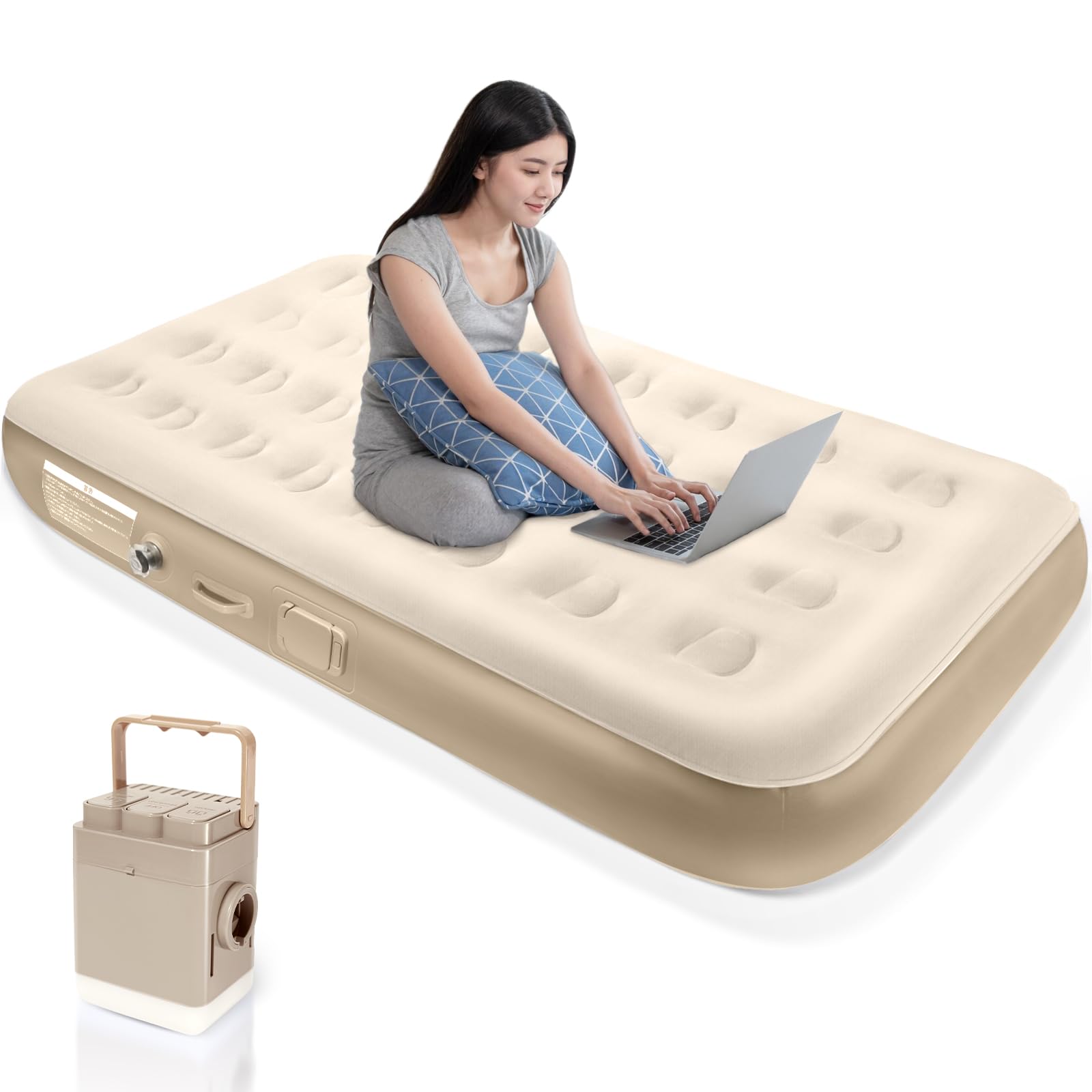 Feelcoo エアーベッド シングル 電動ポンプ内蔵 電動エアーベッド 来客用 Amazon.co.jp: Feelcoo エアーベッド シングル 電動ポンプ内蔵