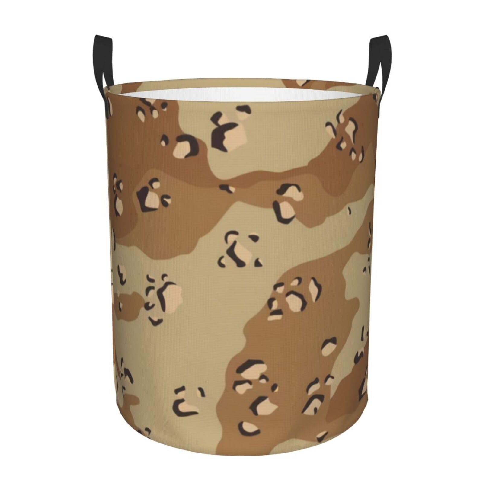 M Circular Hamper – Collapsible Desert Camo Print Laundry Basket