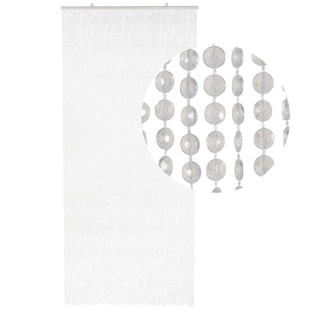 HAB & GUT -DV0241- Cortina para Puertas Mini-Diamantes, Transparente, 90 x 200 cm