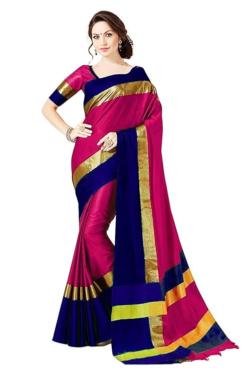 Cotton Silk with Blouse Piece Saree