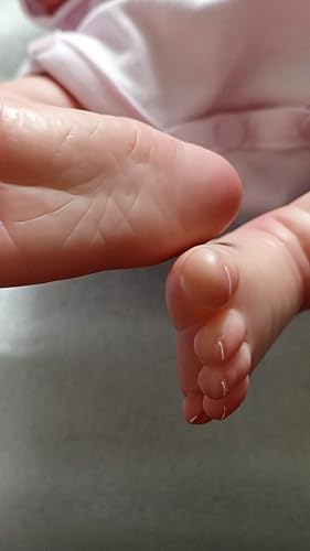 Miniatura 7 de Lindas muñecas de bebé recién nacidas realistas de 19 pulgadas, muñeca de silicona de tamaño realista que se ve como la vida real como cuerpo suave,