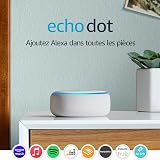 Echo Dot (3ème génération), Enceinte connectée avec Alexa, Tissu sable