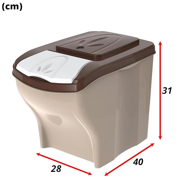 Foto 7 de 8 de Sicignano - Contenedor para pienso para perros y gatos, 3 unidades x 20 l, capacidad de 3 x 10 kg, con tapa…