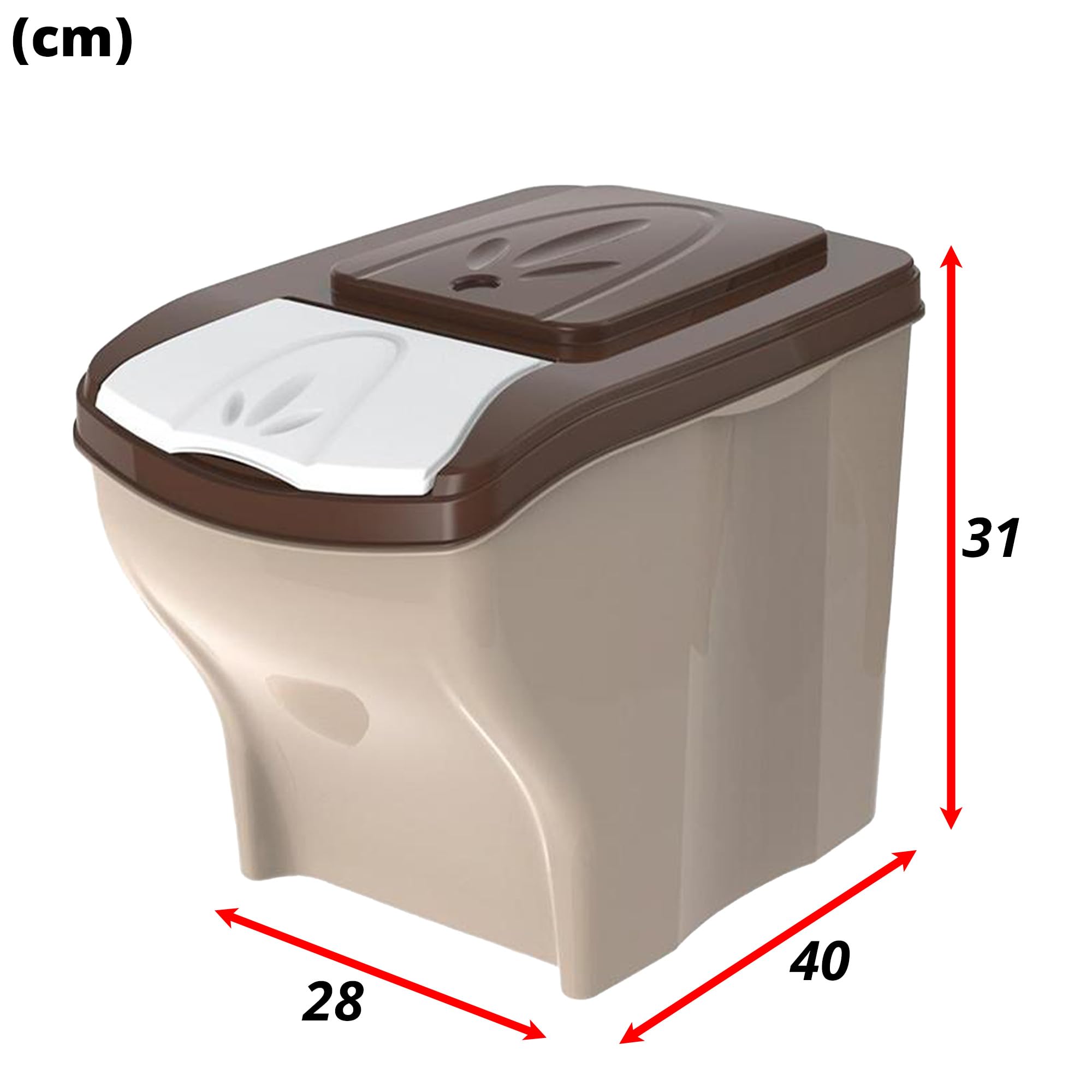 Sicignano | Contenitore Porta Crocchette per Cani Gatti, 3 Pezzi x 20 lt, Portata 3x10 kg, con Coperchio - Igienico, Occupa Poco Spazio - Componibile, Sovrapponibile, Impilabile
