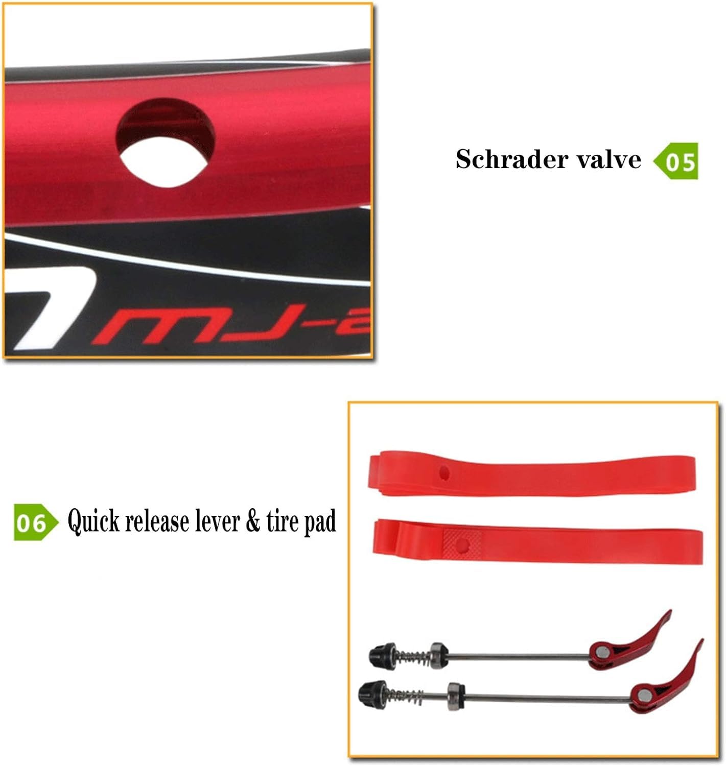 Zestaw kół MTB, hamulec tarczowy, 66 cm, felgi, rower górski, szybkie zwalnianie, 32 szprychy, do kasety kierowniczej, 7-10 prędkości