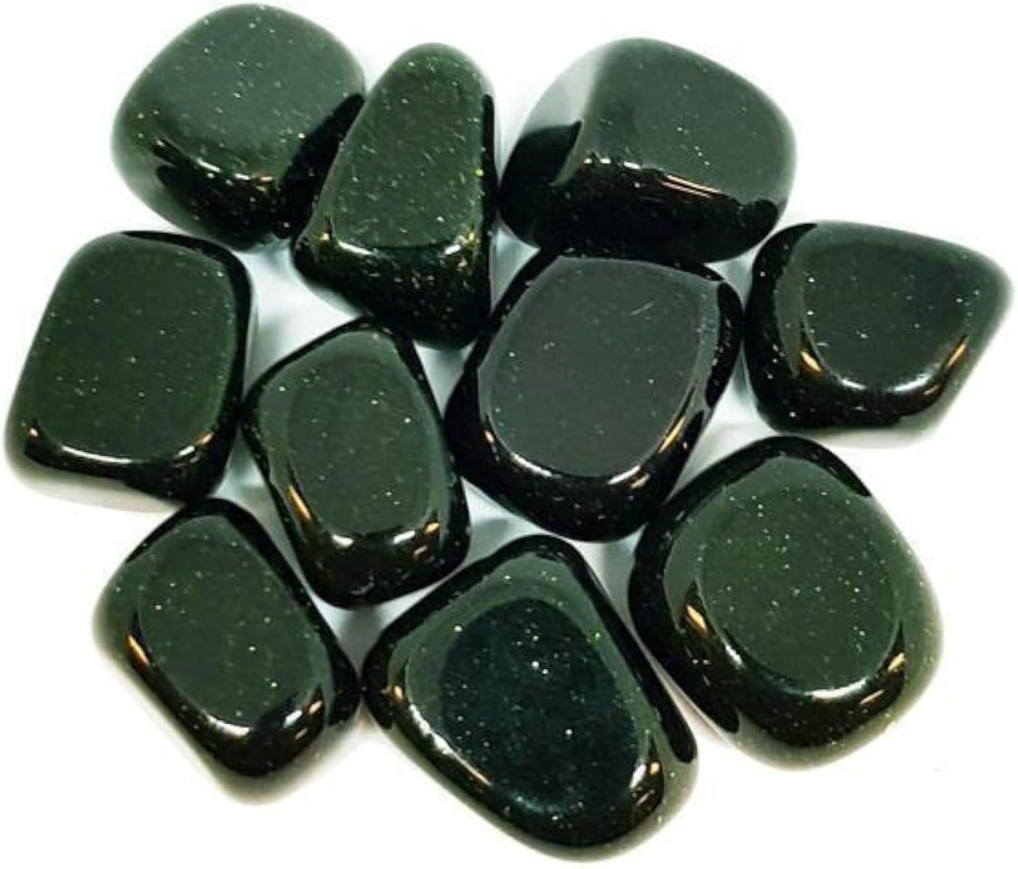Pachamama Essentials Green Goldstone Tumbled - Healing Stone - Crystal Healing 20-25mm