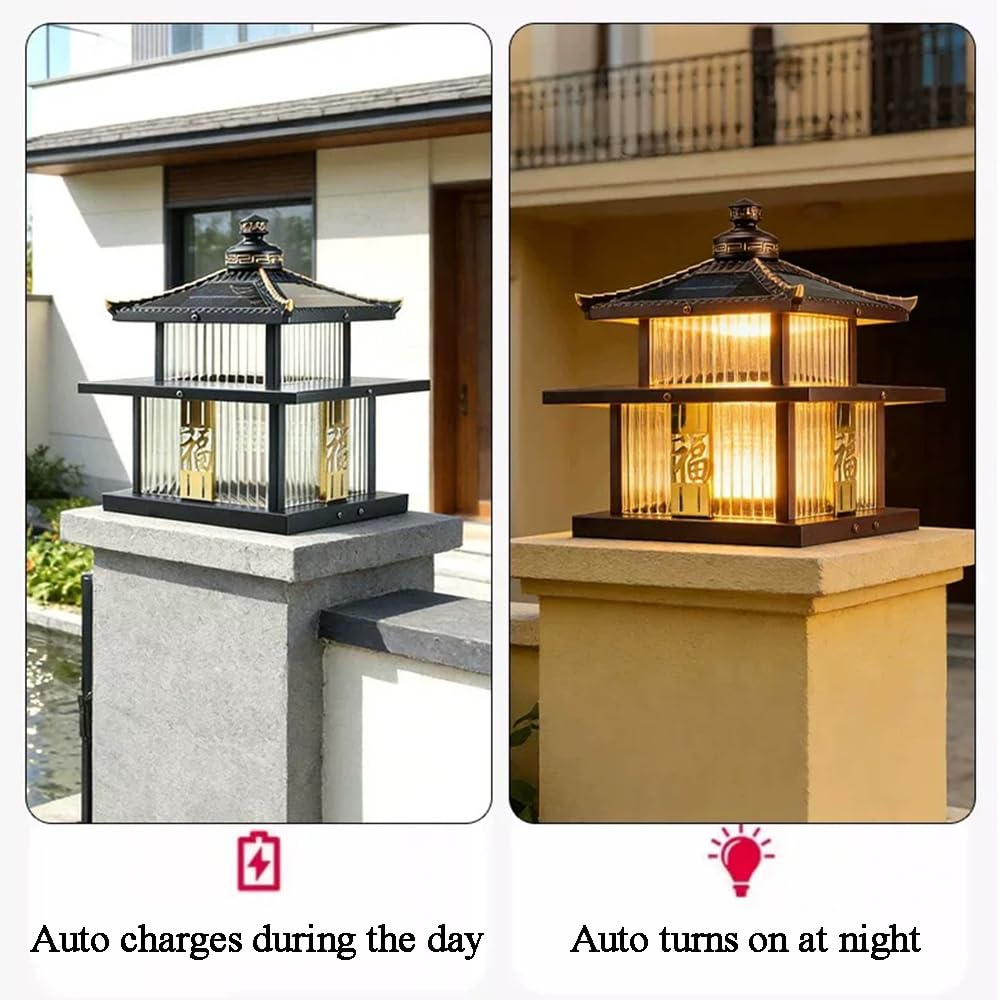 Odporna na warunki atmosferyczne solarna lampa ogrodowa