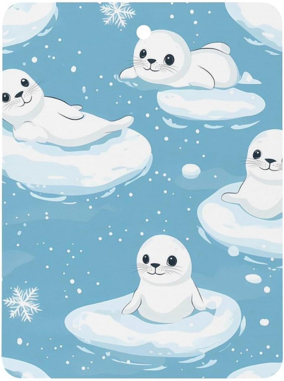 Cartoon Seals Snowflakes Car Air Freshener Hanging Car Scent Cards Decor Interior Accessories