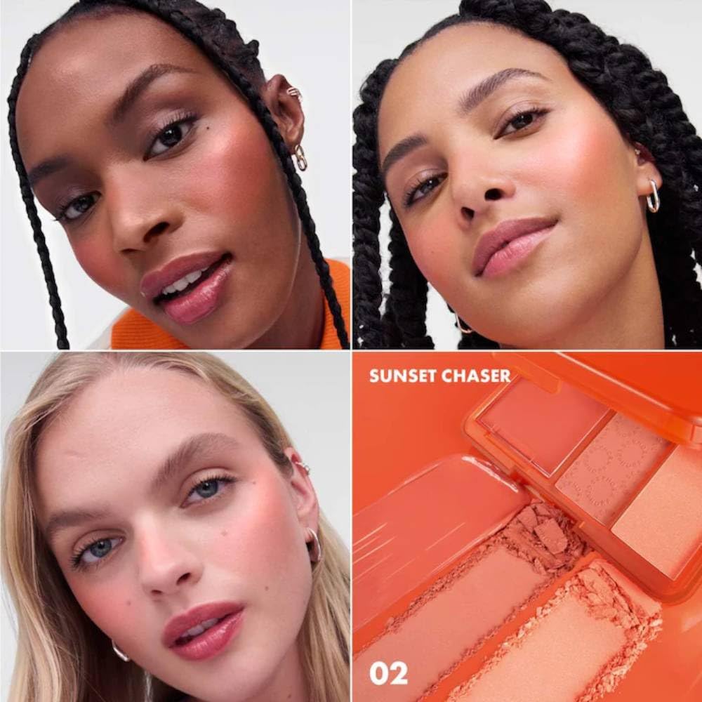 Sephora Collection Limited Edition Blush Cream & Powder Paleta, 02 Sunset Chaser, (melocotón)
