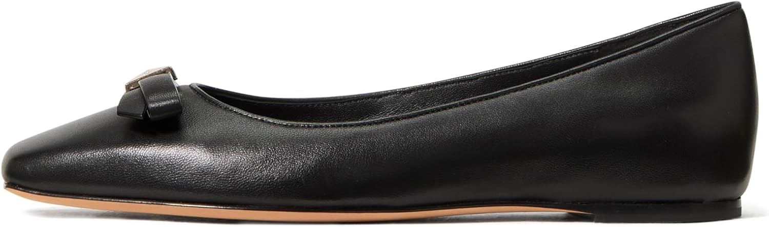 kate spade new york Women's Deco Bow Smooth Leather Flat