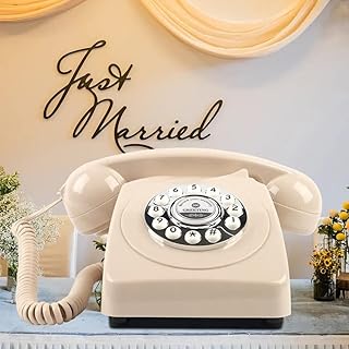 Audio Guest Book Wedding Phone, Record Messages Left by Attendees at Your Wedding and Special Event, It is Like Leaving a Voicemail Message, Download Messages to SD Card or Computer (Beige)