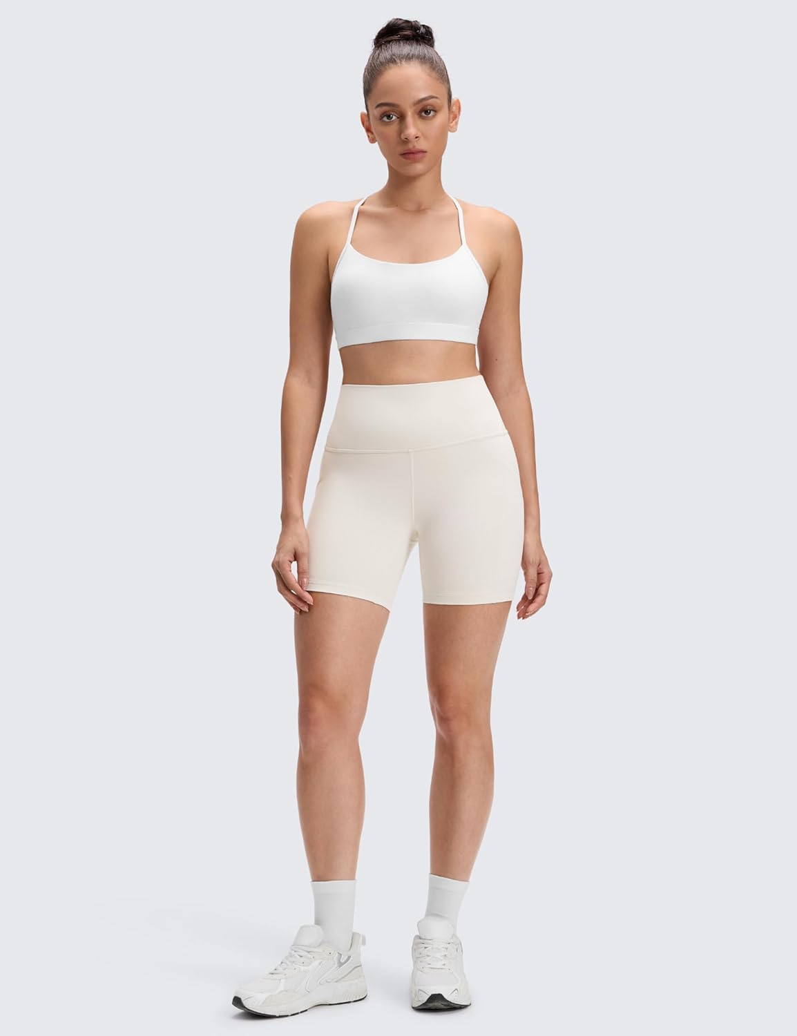 CRZ YOGA Butterluxe Biker Shorts Pockets 5" - High Waisted Volleyball Workout Athletic Yoga Womens
