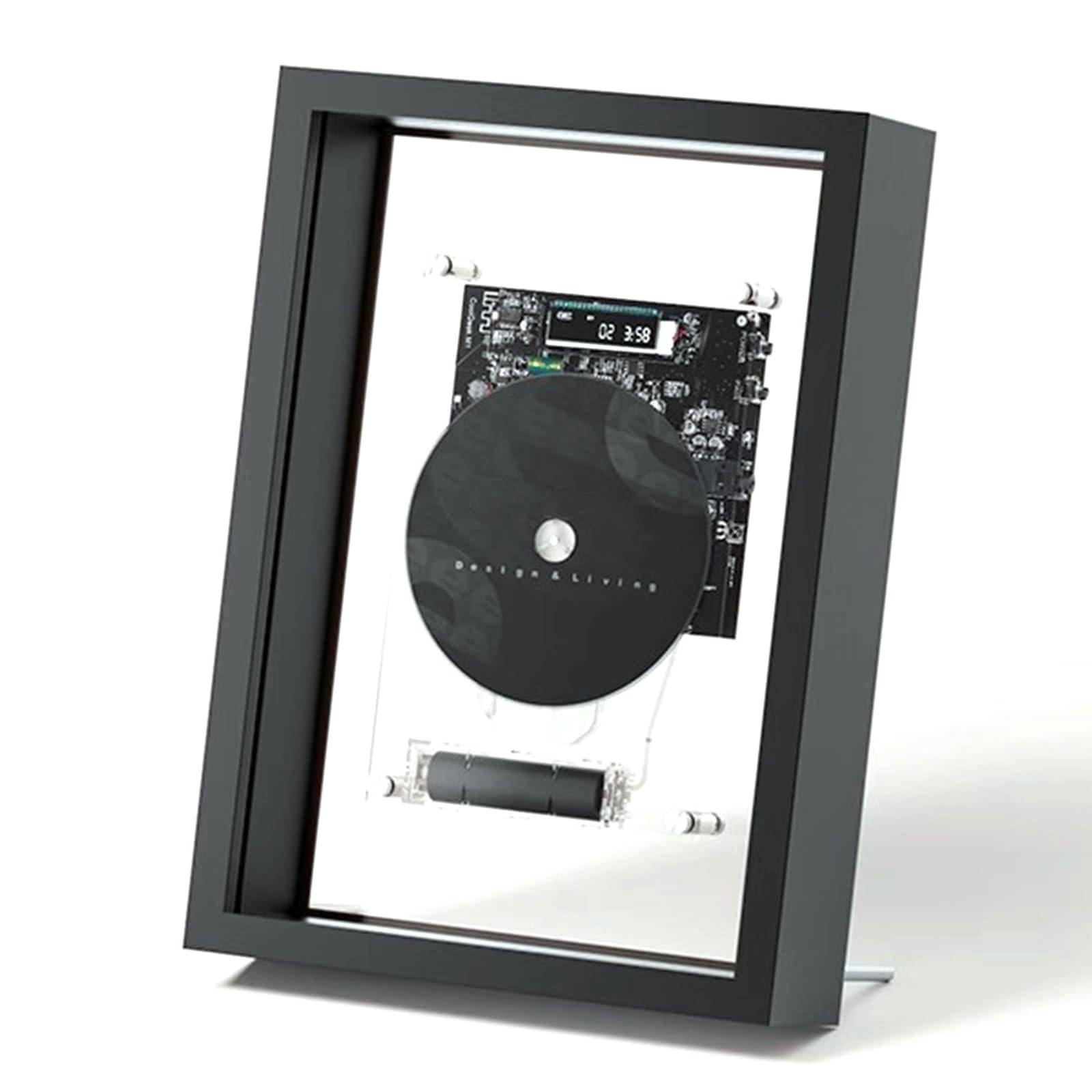 Lecteur CD mural noir Bluetooth 5.0 avec sortie AUX 3.5mm et écran LED pour maison - 8