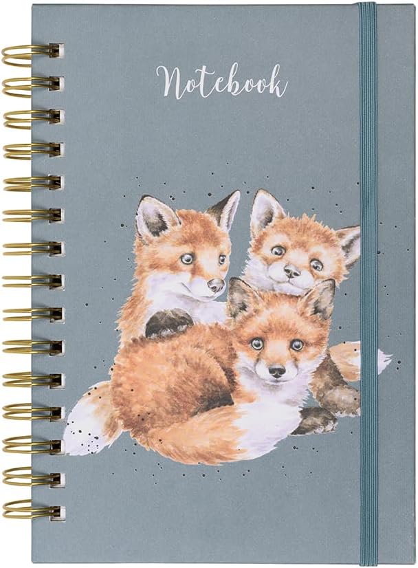 Wrendale Designs A5 Fox Notebook - Snug as a Cub