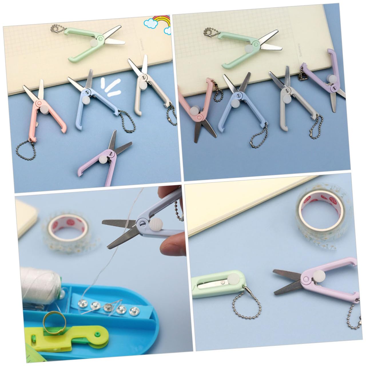 SHINEOFI Lot De 20 Ciseaux De Broderie Ciseaux Pour Tissu De Coupe-Fil Mini De Couture De Coupe De Tissu De Broderie Abs
