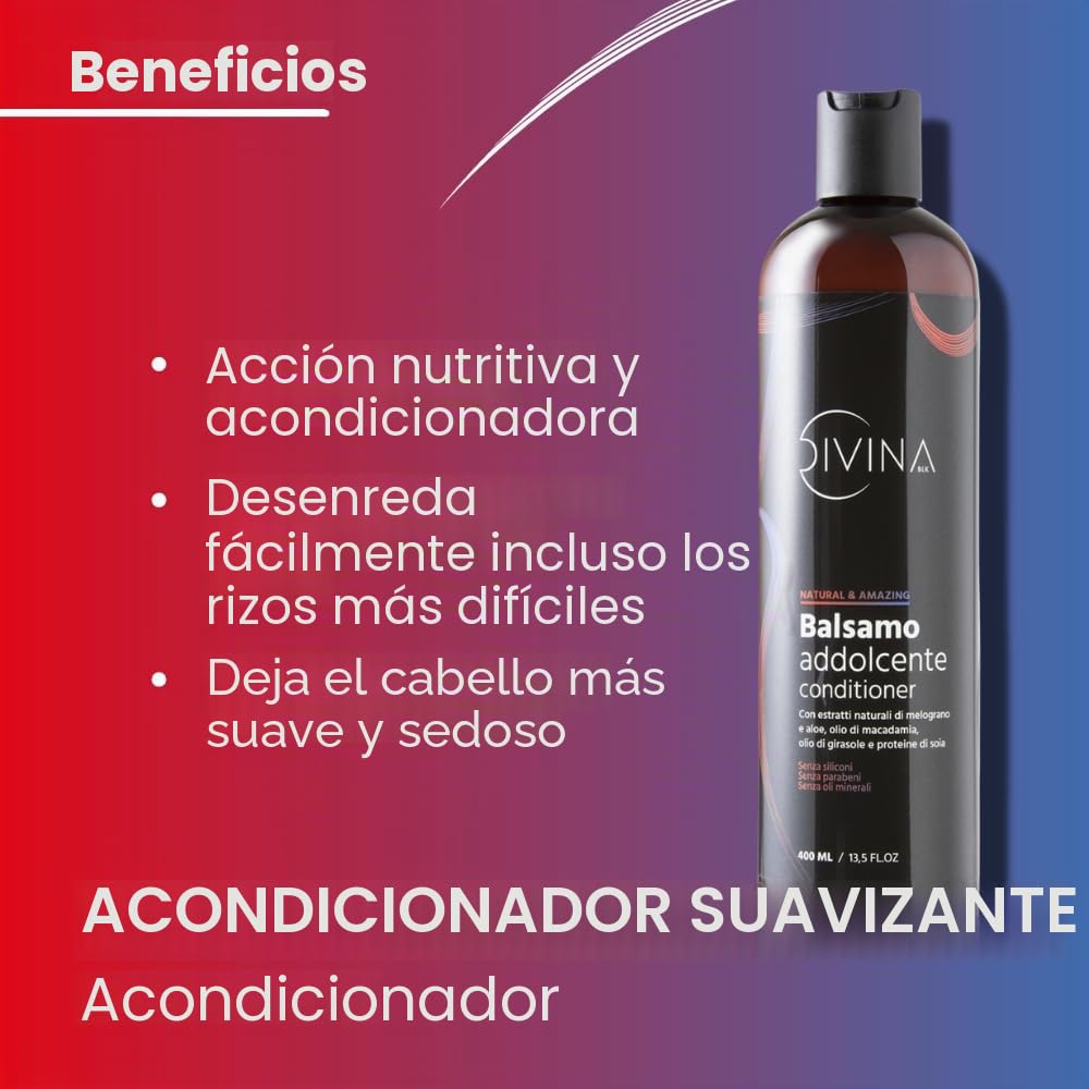 Kit disciplina y volumen para cabello ondulado, rizado, súper rizado, afro Natural&Amazing de DIVINA BLK