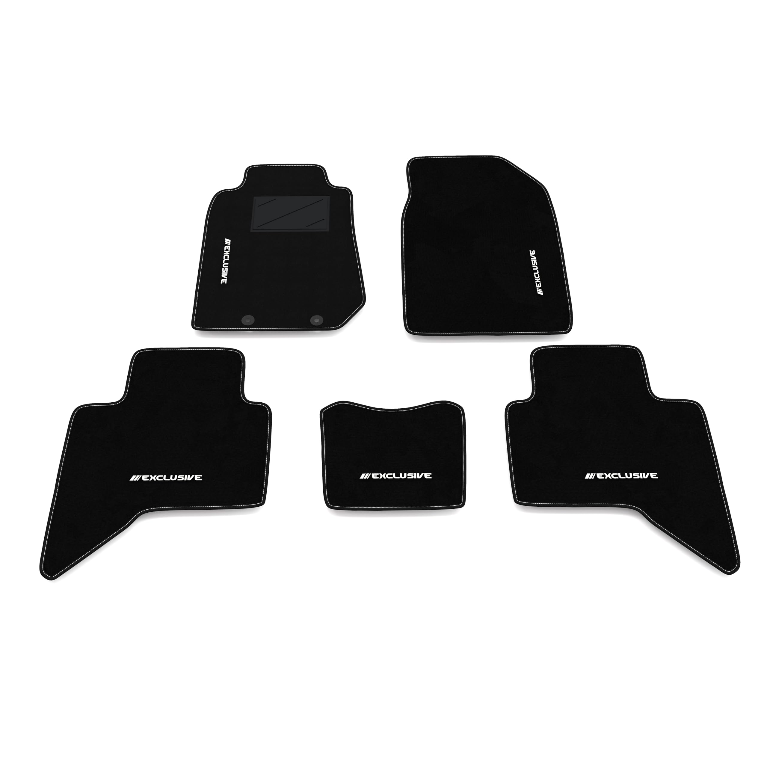 Zestawy dywaników samochodowych kompatybilne z Isuzu D-max 2012-2019 | Zestaw dywaników samochodowych, haft Exclusive, Dywaniki szyte na miarę