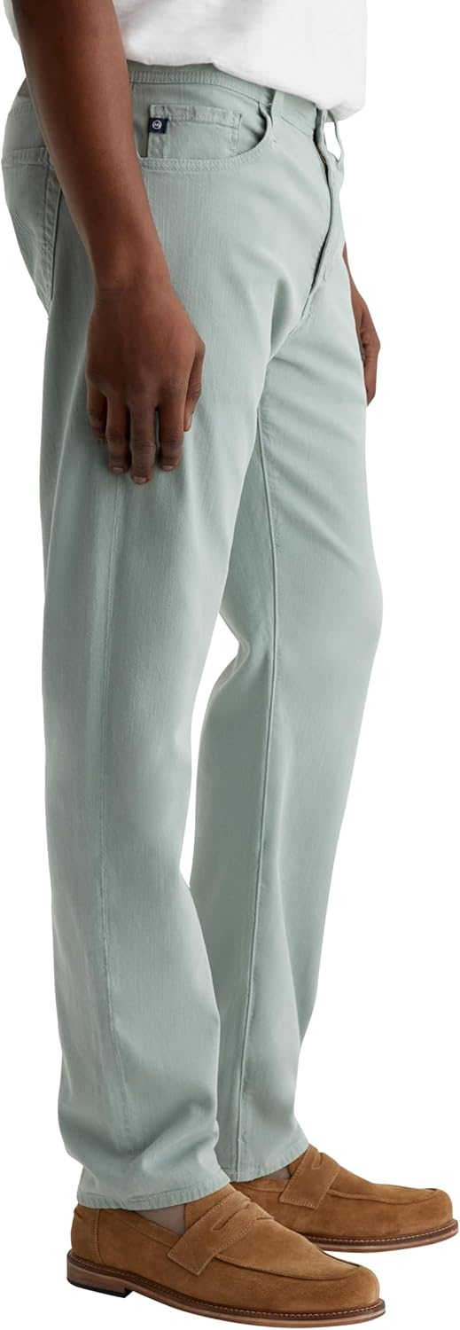 AG Adriano Goldschmied Men's Everett Slim Straight Linen Pants - Image 4